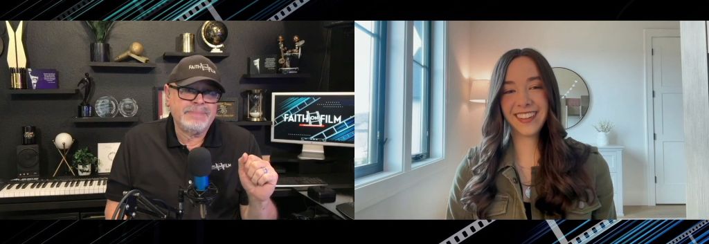 Isaac Hernandez during his interview with Lauren Havel on Faith on Film